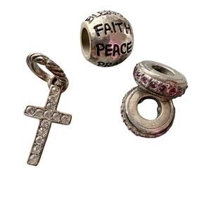 Brighton Charms For Bracelet Cross Faith Peace Pray Bead